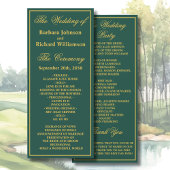 Trouwprogramma golf thema
