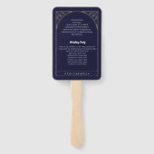 Trouwprogramma Hearts Crystals Tarot Moon Stars Handwaaier (Achterkant)