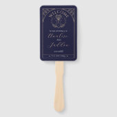 Trouwprogramma Hearts Crystals Tarot Moon Stars Handwaaier (Voorkant)