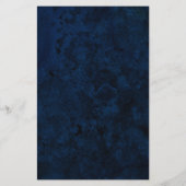Trouwprogramma in Navy, Burgundy & Goud Agate (Achterkant)