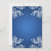 Trouwprogramma Inlay Vintage Krullen 2 Saffier Kaart (Achterkant)