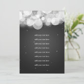 Trouwprogramma Inzetstuk Glow & Sparkle Zwart Kaart (Staand voorkant)