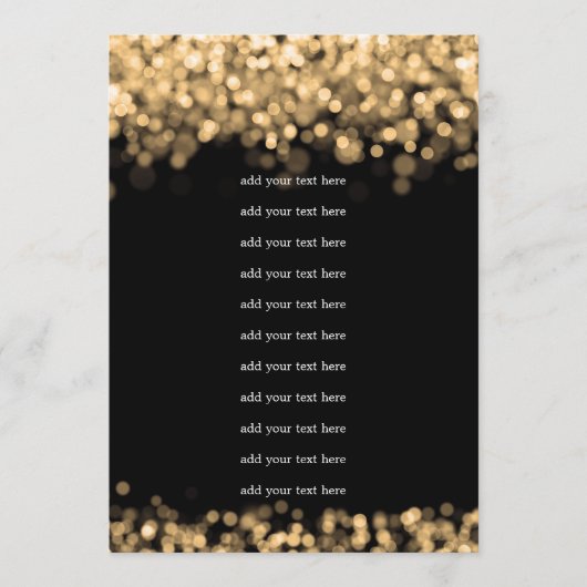 Trouwprogramma Inzetstuk Gouden Lichten Programmakaart (Voorkant)