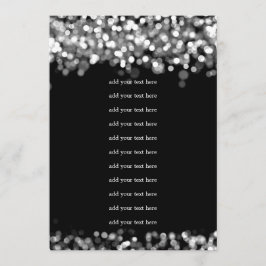 Trouwprogramma Inzetstuk Zilveren Lichten Kaart