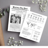 Trouwprogramma Krant Tijdlijn Flyer