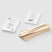 Trouwprogramma Libelle, op maat gemaakt Handwaaier (Niet-gemonteerd)