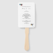 Trouwprogramma Libelle, op maat gemaakt Handwaaier (Voorkant)