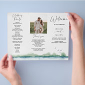 Trouwprogramma met drie vouwen voor Mountain Lake Flyer (Hand)