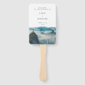 Trouwprogramma met Rio de Janeiro silhouet Handwaaier (Voorkant)