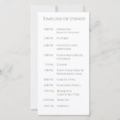 Trouwprogramma - Moderne bloemen met een hart (Achterkant)