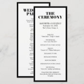 Trouwprogramma 'Mr and Mrs Modern Bold' Programmakaart (Voorkant / Achterkant)