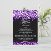 Trouwprogramma Paarse Lichten Kaart (Staand voorkant)