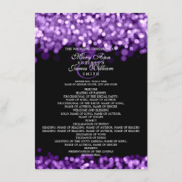 Trouwprogramma Paarse Lichten Kaart