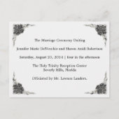 Trouwprogramma, pagina 1 van 2. briefkaart (Voorkant)