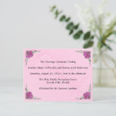 Trouwprogramma, pagina 1 van 2. briefkaart (Staand voorkant)