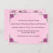 Trouwprogramma, pagina 1 van 2. briefkaart (Voorkant / Achterkant)