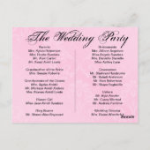 Trouwprogramma, pagina 1 van 2. briefkaart (Achterkant)