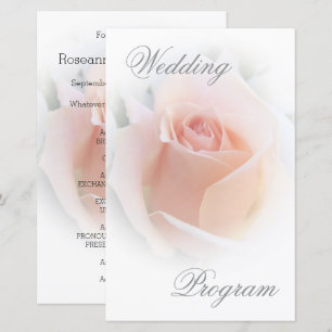 Trouwprogramma Peach Pink Rosebud