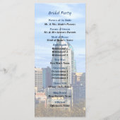 Trouwprogramma Philadelphia Pa Skyline II Programmakaart (Achterkant)