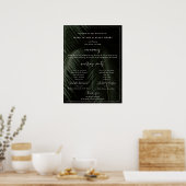 Trouwprogramma-poster voor Moody Tropics Poster (Keuken)