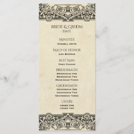   trouwprogramma programmakaart