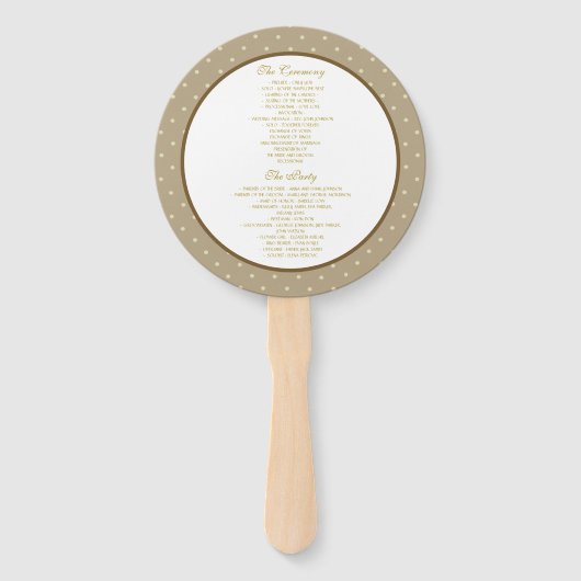 Trouwprogramma Roze Goud Bloem Handwaaier (Achterkant)