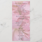 Trouwprogramma - Roze Rose Kaart (Achterkant)