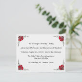 Trouwprogramma Shalicia Briefkaart (Staand voorkant)