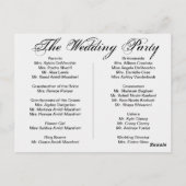 Trouwprogramma Shalicia Briefkaart (Achterkant)