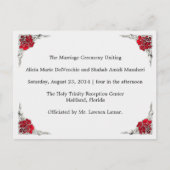 Trouwprogramma Shalicia Briefkaart (Voorkant)