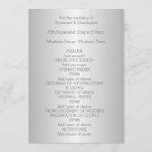 Trouwprogramma Silver Hearts Programmakaart (Achterkant)