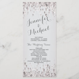 Trouwprogramma | Subtiel zilver Programmakaart