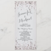 Trouwprogramma | Subtiel zilver Programmakaart (Voorkant)