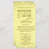 Trouwprogramma | Verontruste  blik Programmakaart (Voorkant / Achterkant)