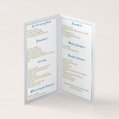 Trouwprogramma 'Vintage Elegance' Kaart (Binnen)