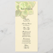 Trouwprogramma voor de bruiloftscrème met een door programmakaart (Voorkant)