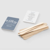 Trouwprogramma Waaiers | Brush Script (Stofbloem B (Niet-gemonteerd)