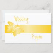 Trouwprogramma Yellow Butterfly (Voorkant)