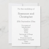 Trouwprogramma Zilveren Hart Vlinders Kaart (Achterkant)