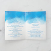 Trouwprogramma Zomer Blauwe Waterverf Programma (Binnen)