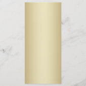 Trouwprogramma's - Goud Programmakaart (Achterkant)