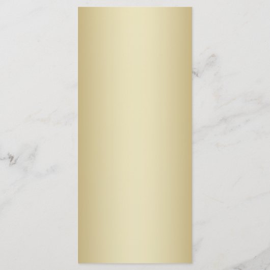 Trouwprogramma's - Goud Programmakaart (Achterkant)