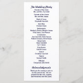 Trouwprogramma's van Chevron Programmakaart (Achterkant)