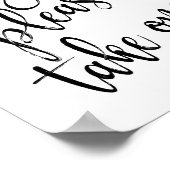 Trouwprogramma's Zwart en Wit 8x10 Bord Poster (Hoek)