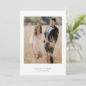 Trouwpuzzel save the date (Staand voorkant)