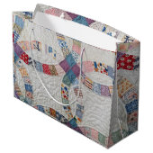 Trouwquiltfoto groot cadeauzakje (Achterkant Gekanteld)