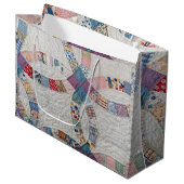 Trouwquiltfoto groot cadeauzakje (Voorkant Gekanteld)