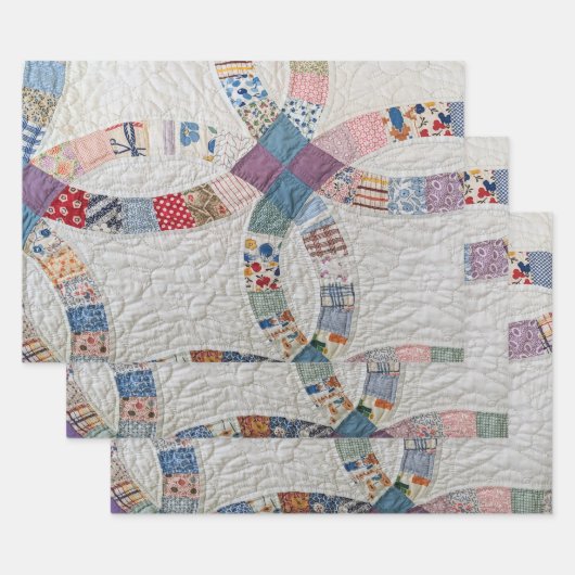 Trouwquiltfoto Inpakpapier Vel (Set)