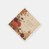 Trouwrand Marigold Rustieke Boho Herfst Bloemstuk Servet (Hoek)