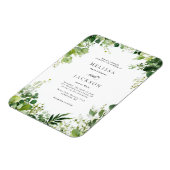 Trouwrand met groene takken magneet (Linkerzijde)